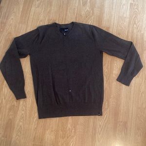 Hurley Sz M brown v neck sweater
